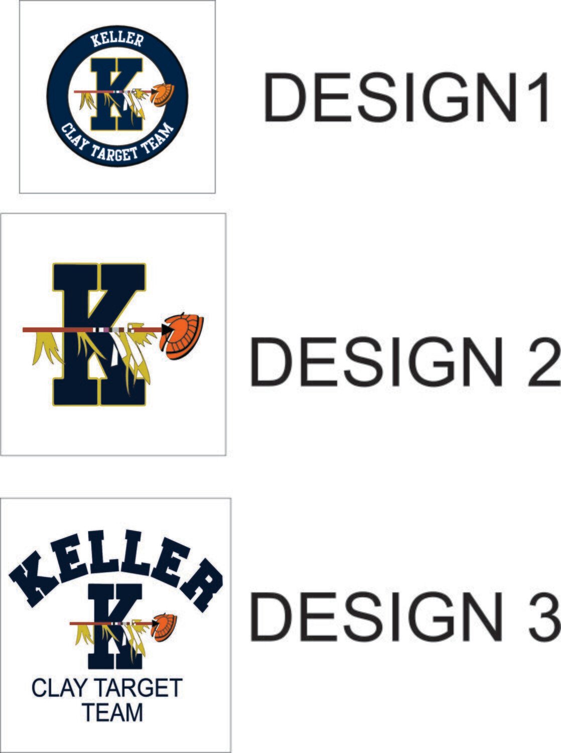 KELLER CLAY TARGET TEAM DECALS