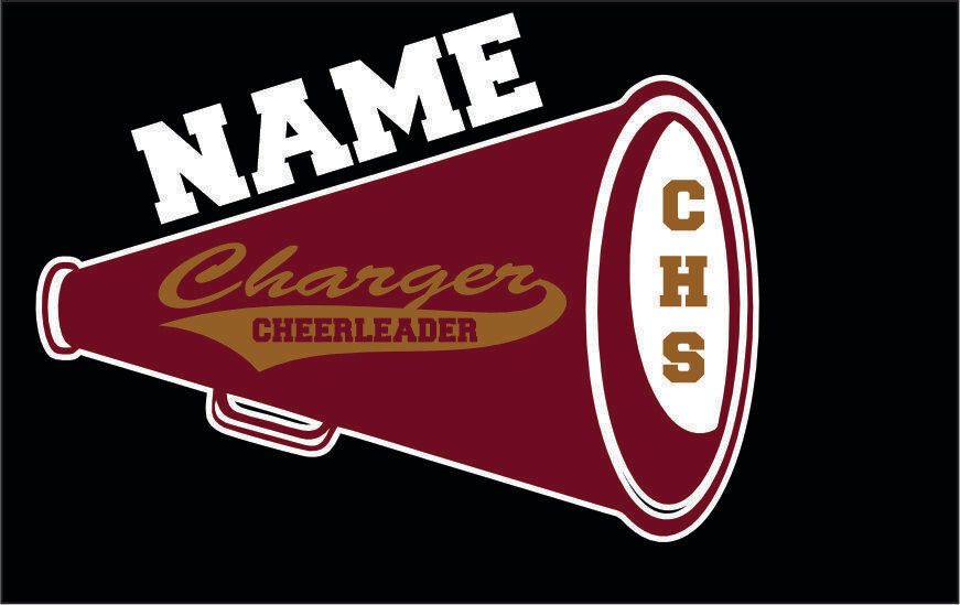 CHS Cheer  (CHARGER CHEERLEADER) Car Decal