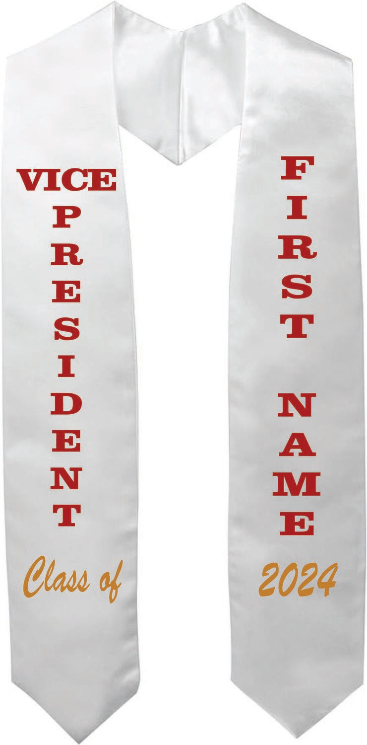 CENTRAL HS SENIOR STOLES (VICE PRESIDENT)
