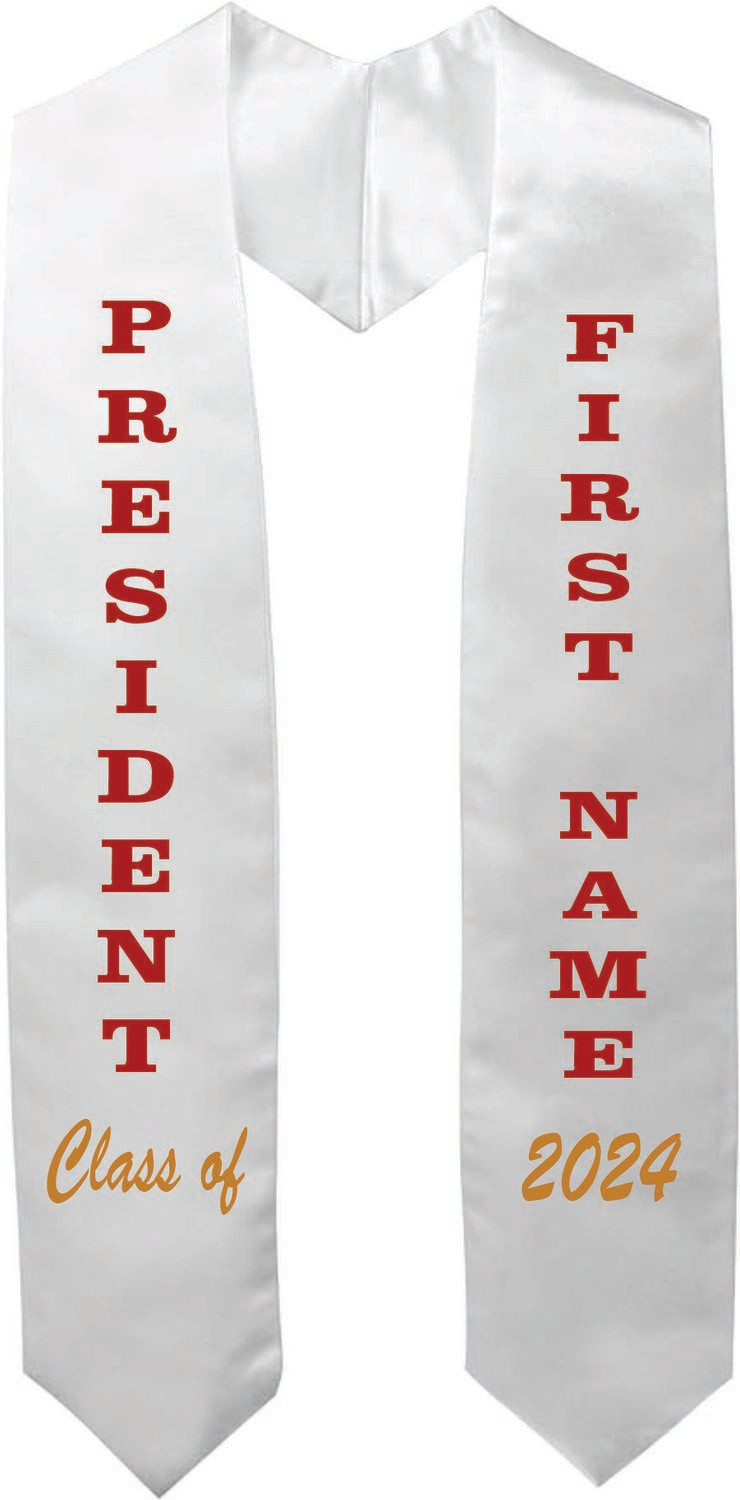 CENTRAL HS SENIOR STOLES (PRESIDENT)