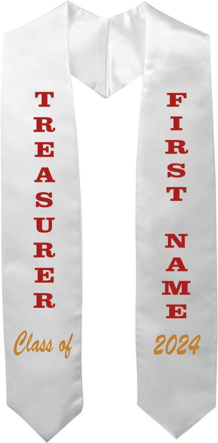 CENTRAL HS SENIOR STOLES (TREASURER)