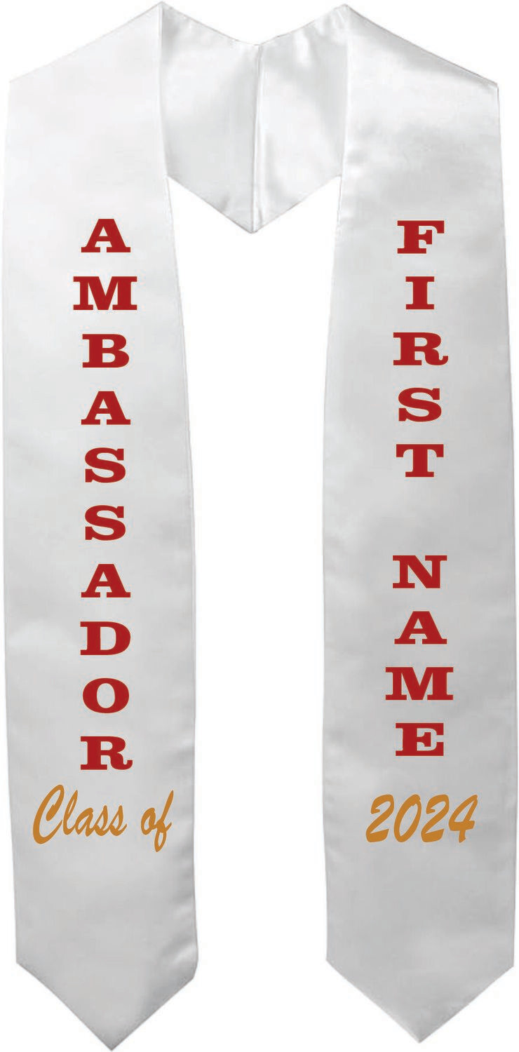 CENTRAL HS SENIOR STOLES (AMBASSADOR)