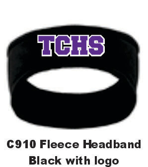 TCHS Cheer Fleece Headband (Black) #5a