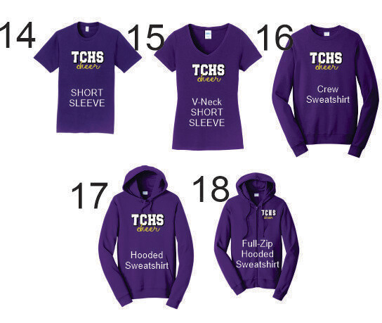 TCHS Cheer Apparel #14-18