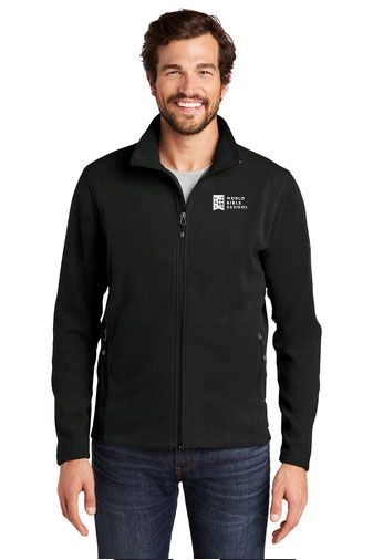 WBS Eddie Bauer® Full-Zip Microfleece Jacket (BLACK)