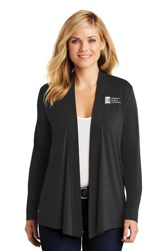 WBS Port Authority® Ladies Concept Open Cardigan (BLACK)
