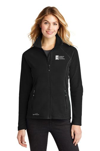 WBS Eddie Bauer® Ladies Full-Zip Microfleece Jacket (BLACK)