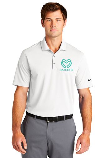 WBS (MATHETIS) Nike Dri-FIT Micro Pique 2.0 Polo (WHITE)