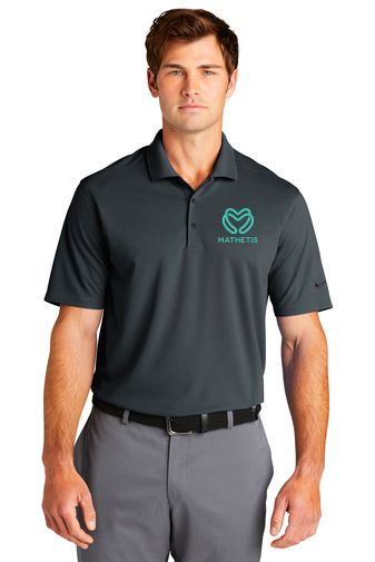 WBS (MATHETIS) Nike Dri-FIT Micro Pique 2.0 Polo (ANTHRACITE)
