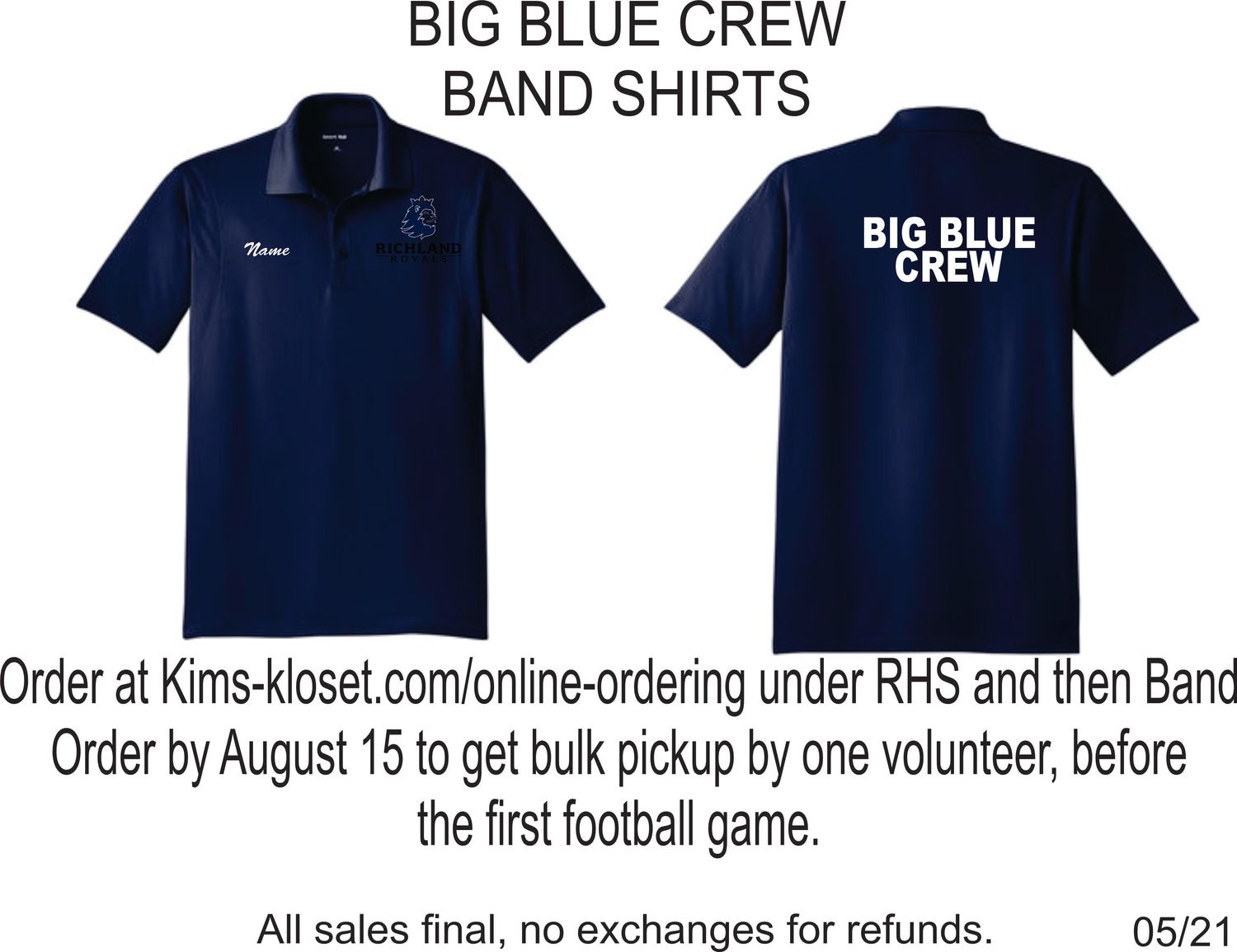 Sport-Tek® Micropique Sport-Wick® Polo (RHS Big Blue Crew) Navy