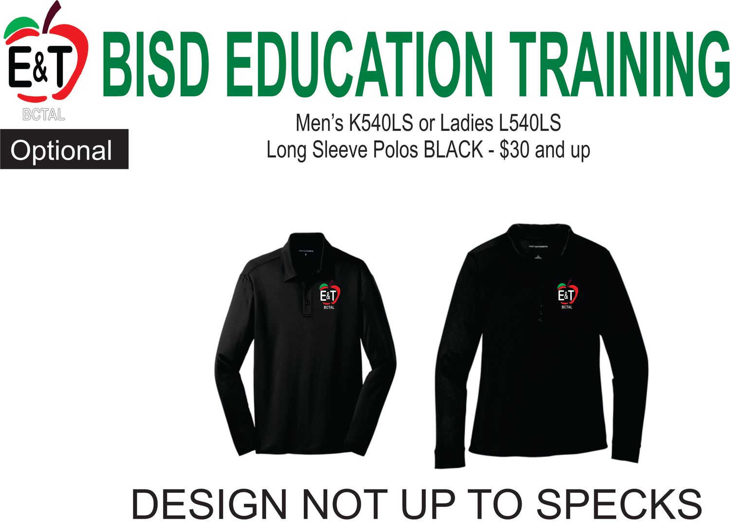Optional Long Sleeve Polo