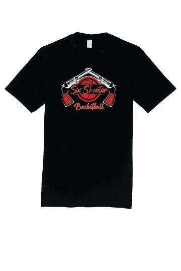 Six Shooters Basketball Port &amp; Company® Fan Favorite™ Tee (Black)