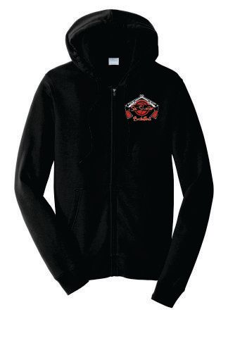 Six Shooters Basketball Port &amp; Company® Fan Favorite™ Fleece Full-Zip Hooded Sweatshirt (Black)
