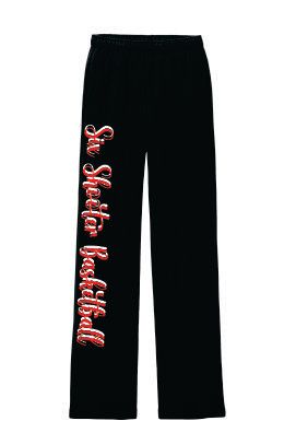 Six Shooters Basketball BELLA+CANVAS® Unisex Sponge Fleece Straight Leg Sweatpant (Black)