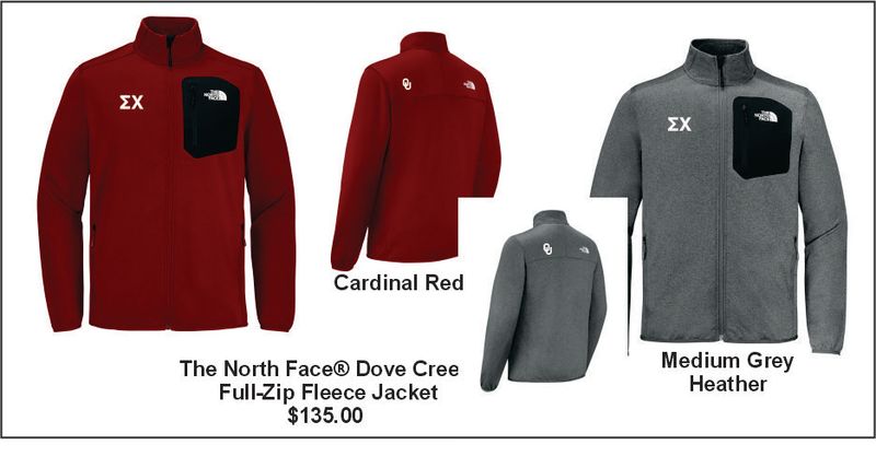 OU Men's The North Face Dove Creek Full-Zip Fleece Jacket