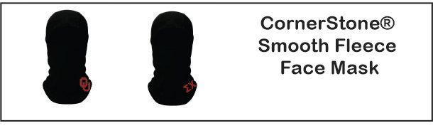 OU CornerStone® Smooth Fleece Face Mask (Black)