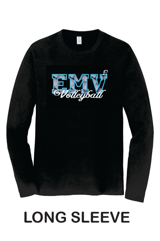 EMV Volleyball APPLIQUE Port &amp; Co™ Fan Favorite™ LONG SLEEVE Tee