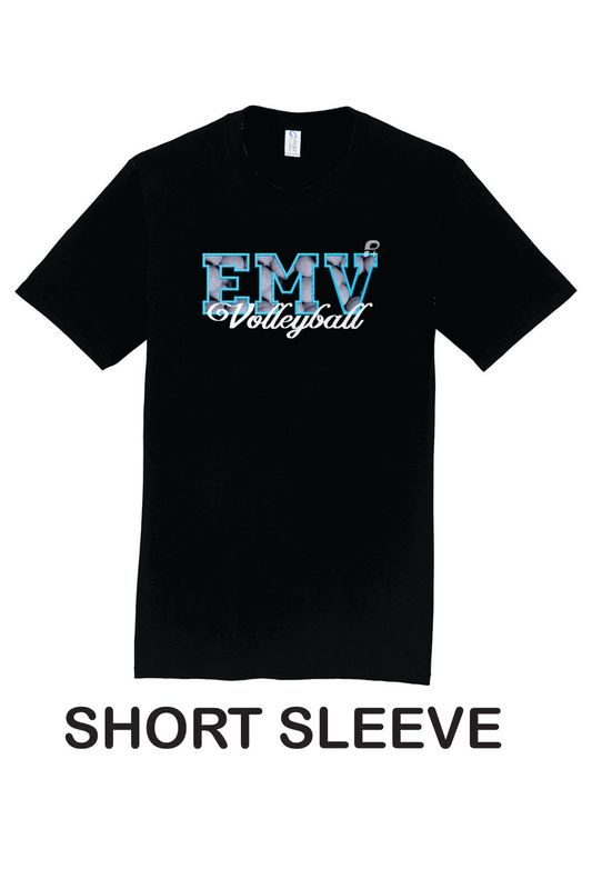 EMV Volleyball APPLIQUE Port &amp; Co™ Fan Favorite™ SHORT SLEEVE Tee
