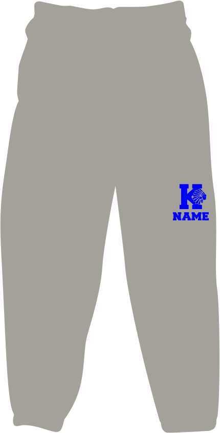 KMS GIRLS SWEATPANT (STUDENT LAST NAME INCLUDED)