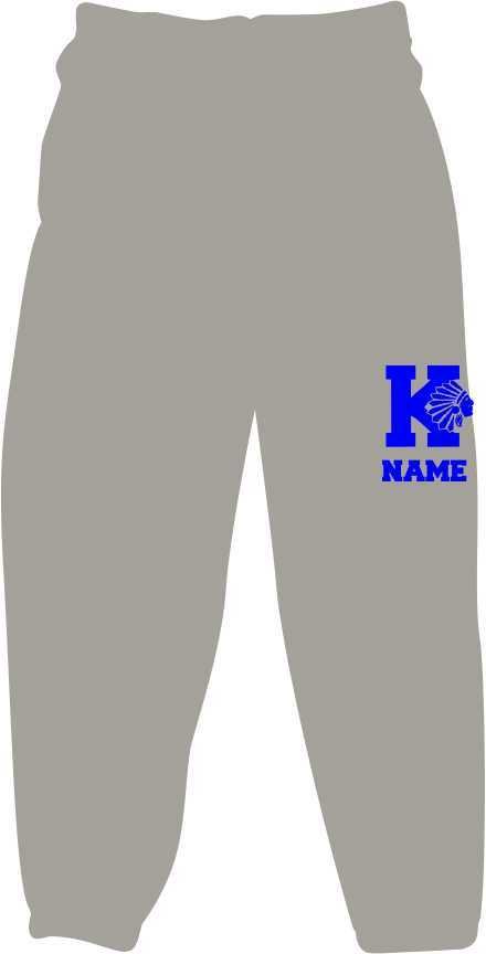 KMS BOYS SWEATPANT (STUDENT LAST NAME INCLUDED)