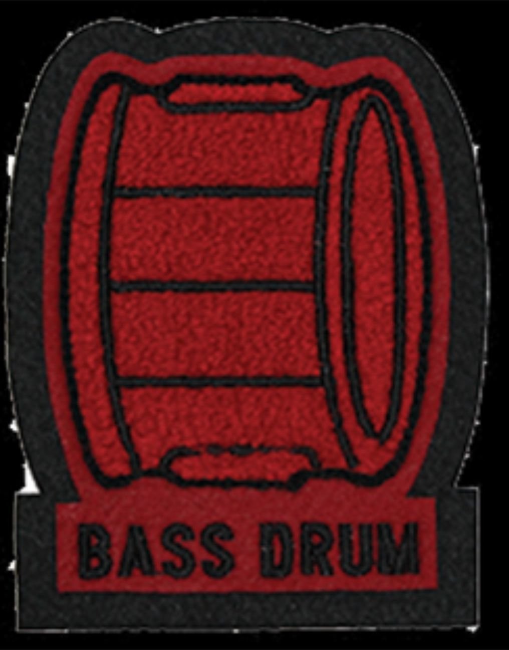 Chenille Patch - Bass Drum
