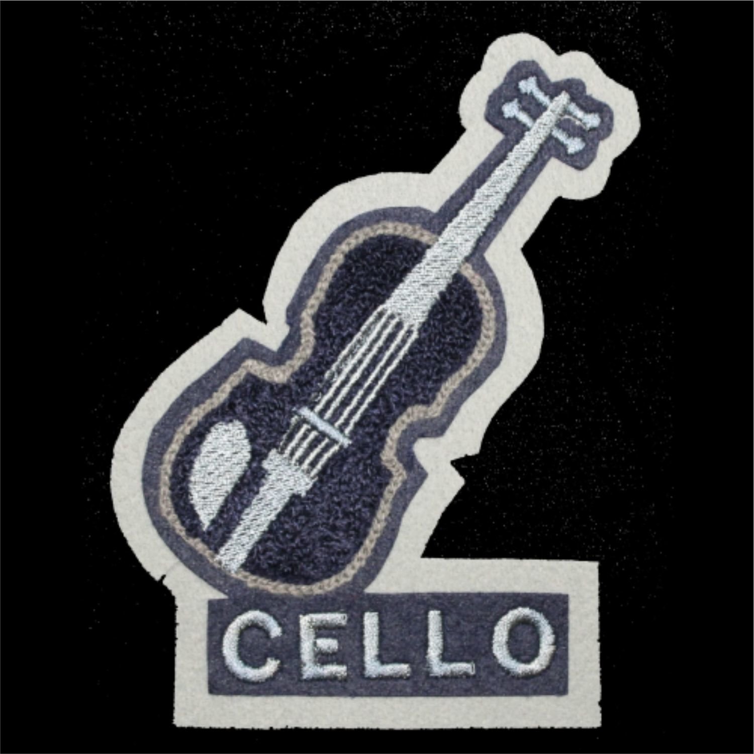 Chenille Patch - Cello