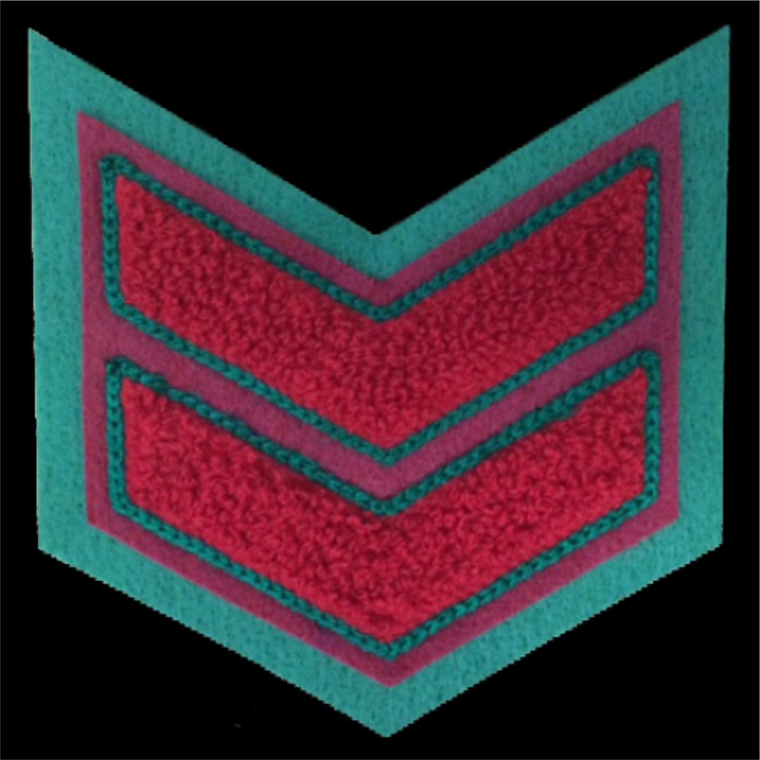 Chenille Patch - Double Chevron