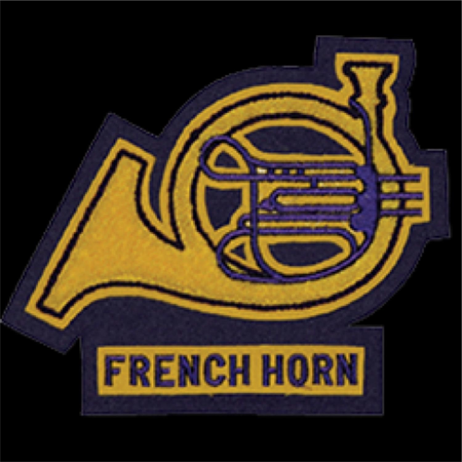 Chenille Patch - French Horn