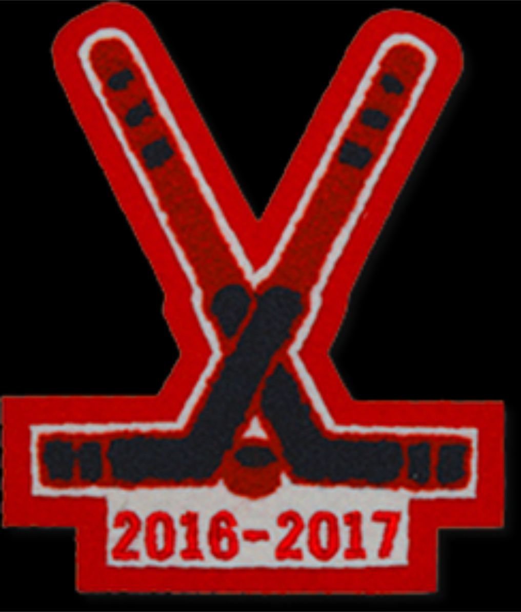 Chenille Patch - Hockey Sticks