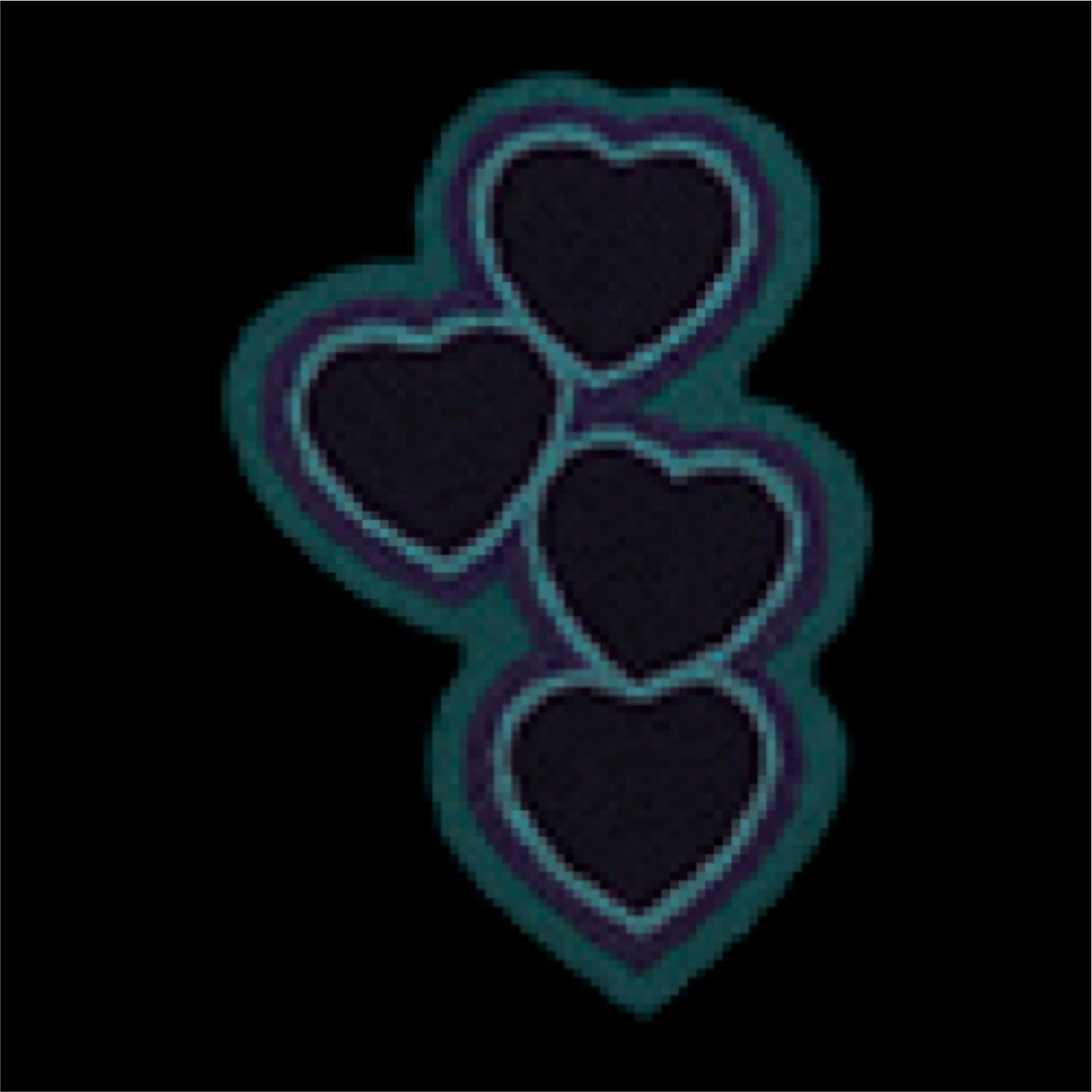 Chenille Patch - Walking Hearts*