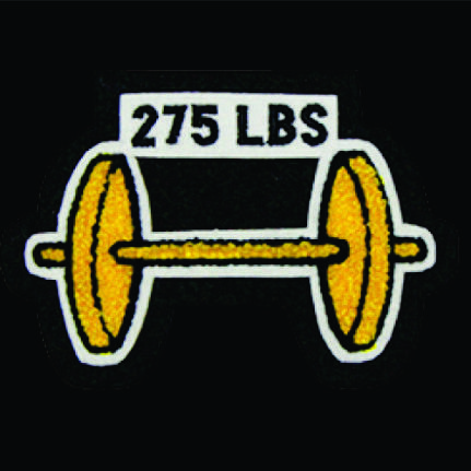 Chenille Patch - Barbell