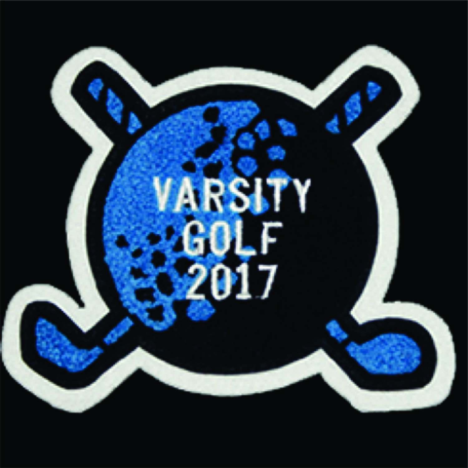 Chenille Patch - Golf Ball