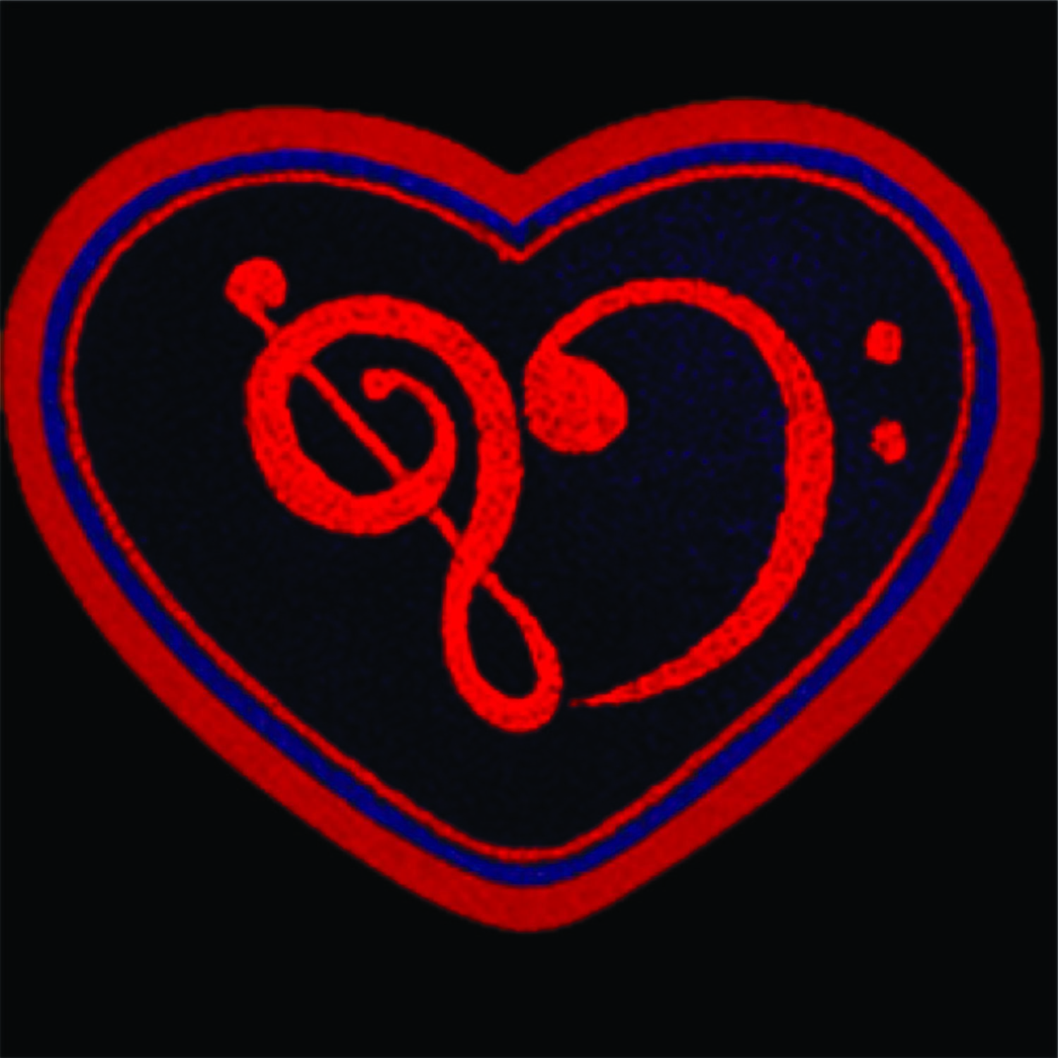 Chenille Patch - Heartw/Clef*