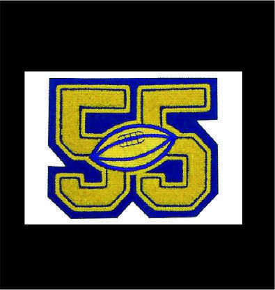 Chenille Patch - Jersey Number/Player Position (2 Digits)