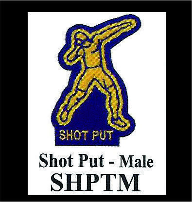 Chenille Patch - Shot Put - Male