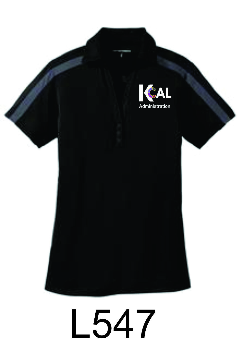 KCAL Ladies Administration Black Polo