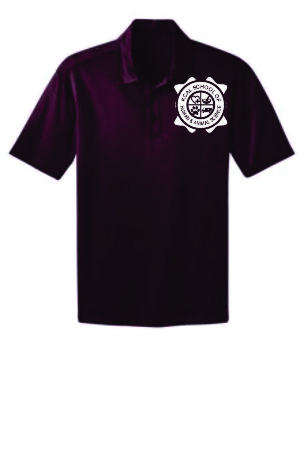 KCAL Human &amp; Animal Services Polo (Maroon)