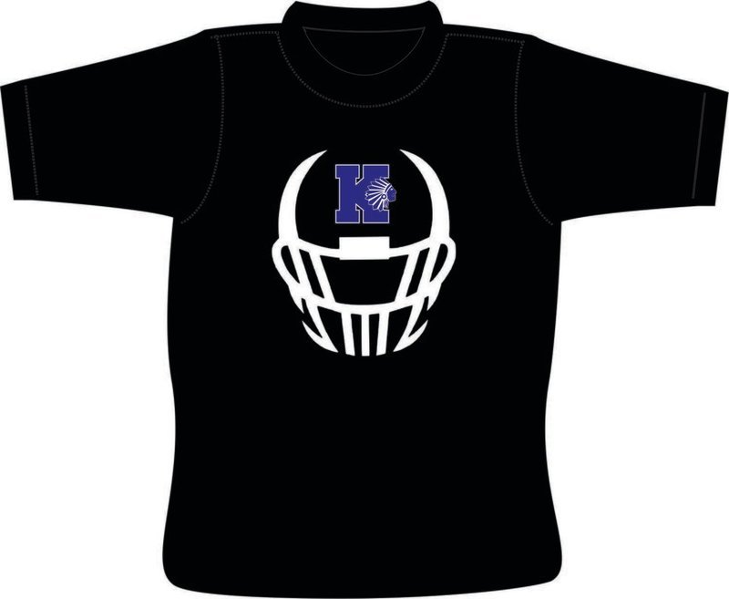 KMS Football Short Sleeve Moisture Wicking Tee (Black)