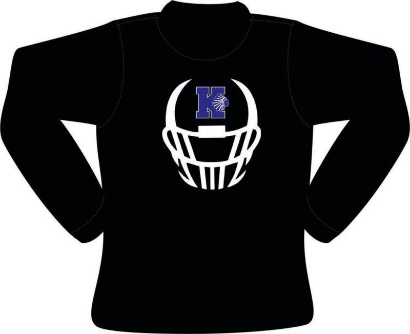 KMS Football Long Sleeve Moisture Wicking Tee (Black)