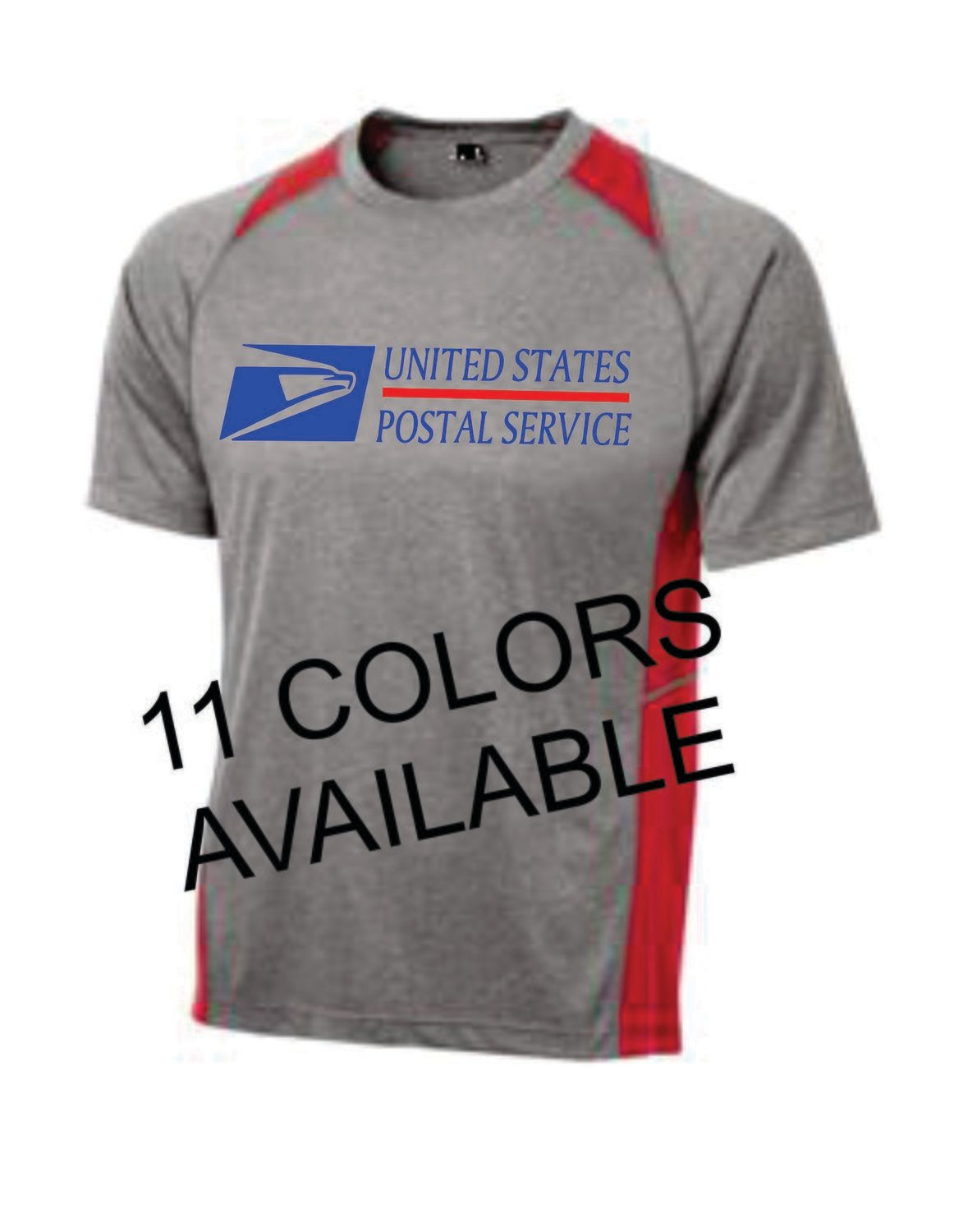 USPS Sport-Tek Heather Colorblock Tee