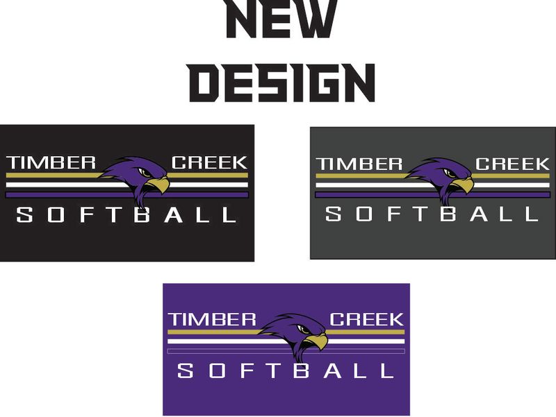 Falcon Softball Short Sleeve (Black/Grey/Purple) OPTIONAL