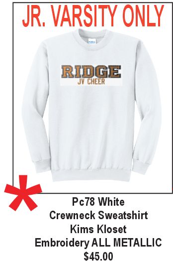 FRHS Cheer Crewneck Sweatshirt REQUIRED JV