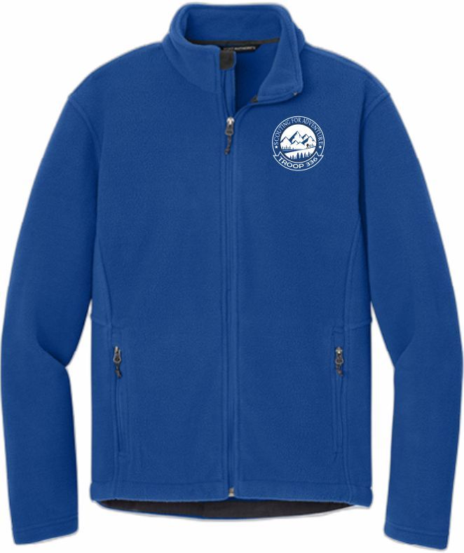 T336 Port Authority® Value Fleece Jacket (True Royal) Logo in white embroidery