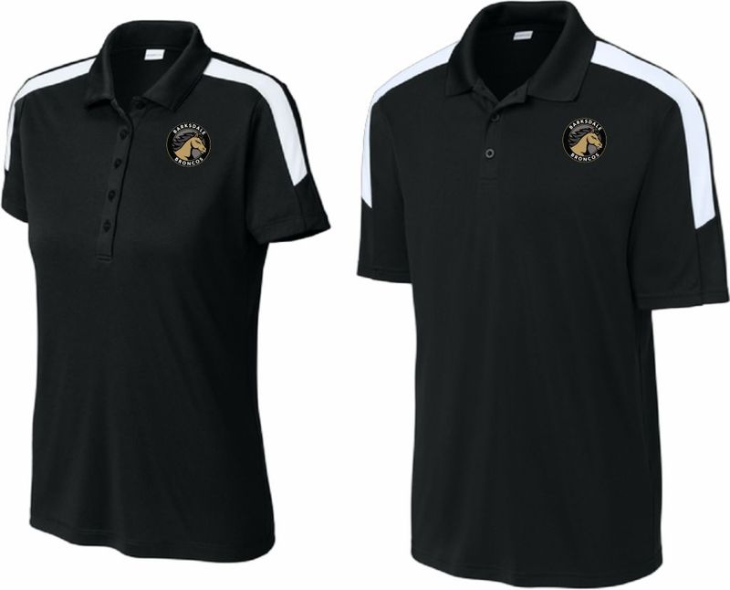 BARKSDALE Sport-Tek® Competitor™ United Polo (BLACK/WHITE)