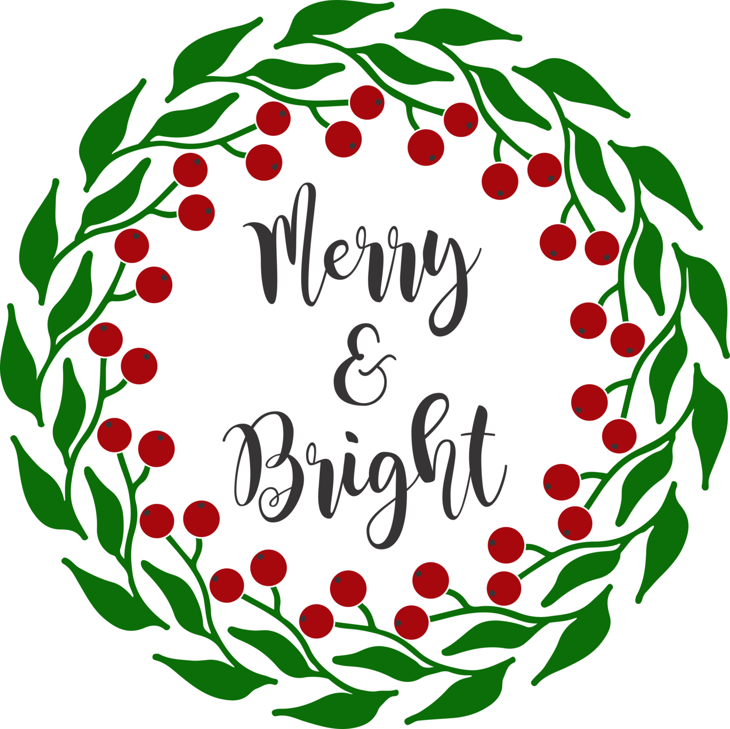 Merry &amp; Bright Wreath
