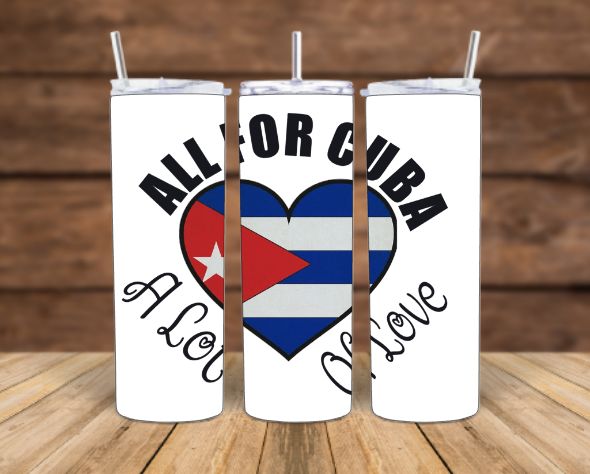 ALL for CUBA – Fundraising Tumblers (20 oz &amp; 30 oz)