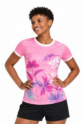 Sublimated Crew Neck T-Shirt • Ladies