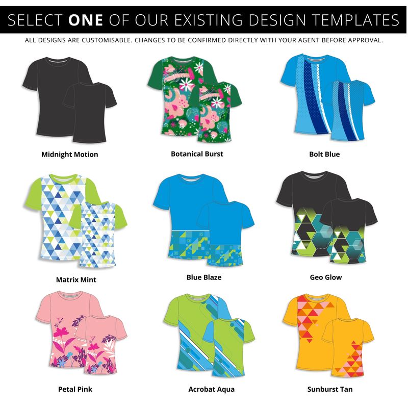 Sublimated Crew Neck T-Shirt • Ladies