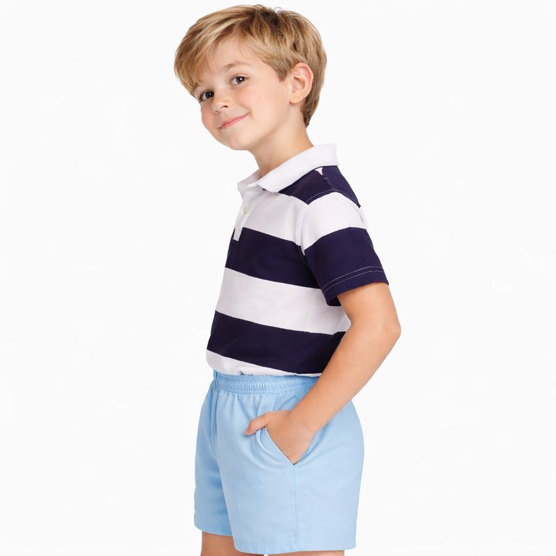 Poly Cotton Twill Rugby Shorts • Boys