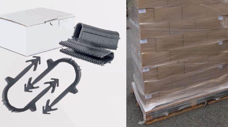 Spinki/ Klipsy do takera, mocowanie rur ogrzewania podłogowego wys. 40 mm, Paleta 168 opakowań po 1000 sztuk= 168000 szt